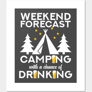 Weekend Camping Posters and Art